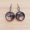 Boucles d'oreille liberty Wiltshire Noir et Or
