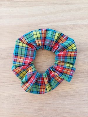 Chouchou-Scrunchie Tartan Multicolore