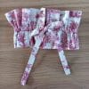 Col amovible toile de jouy rouge 2