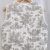Gilet Matelassé en Toile de Jouy Gris -dos-
