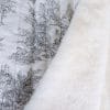 Gilet Matelassé en Toile de Jouy Gris -intérieur-
